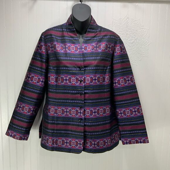 TALBOTS silk kimono jacket - Picture 1 of 5